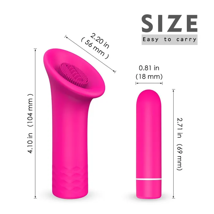 9 Vibration Modes Detachable Bullet Clitoral Licking Vibrator Massager YOSPOSS Female Sex Toys