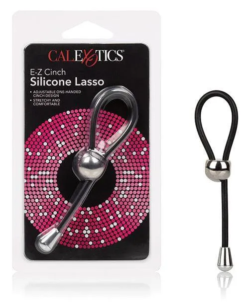 Anal Ez Cinch Silicone Lasso Black California Exotic Novelties
