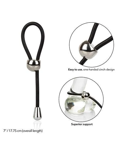 Anal Ez Cinch Silicone Lasso Black California Exotic Novelties