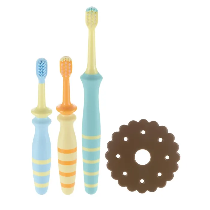 Anal Richell TLI Try Baby Toothbrush Set for Back Teeth 4 Pieces Richell