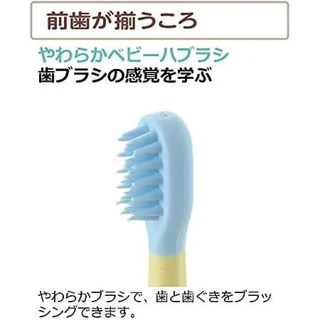 Anal Richell TLI Try Baby Toothbrush Set for Back Teeth 4 Pieces Richell