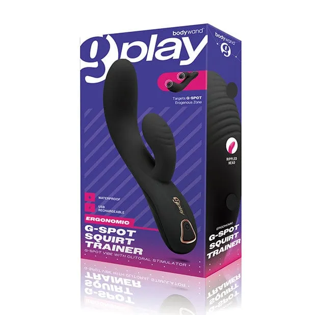 Bodywand Bodywand XGen G Play Ergonomic G Spot Squirt Trainer Rabbit Vibrator Black Female Sex Toys