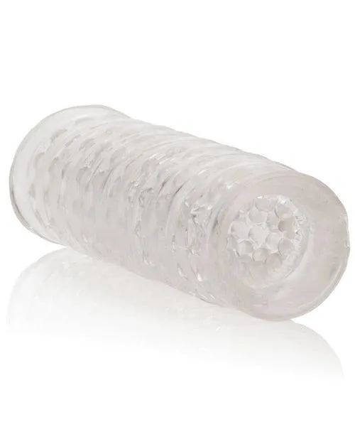 California Exotic Novelties Male Sex Toys Dr Joel Kaplan Reversible Masturbator Clear