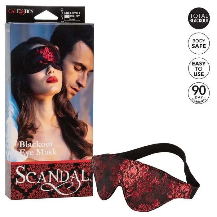 California Exotics Scandal Blackout Eye Mask Red California Exotics Vibrators