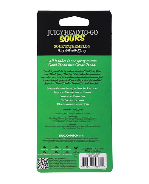 Doc Johnson Male Sex Toys GoodHead Juicy Head Dry Mouth Spray ToGo 30 oz Sour Watermelon Doc Johnson Male Sex Toys GoodHead Juicy Head Dry Mouth Spray ToGo 30 oz Sour Watermelon