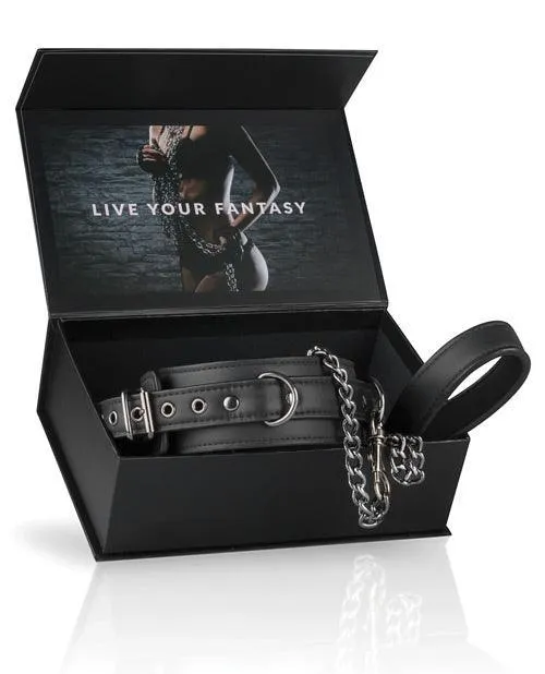 Easy Toys Fetish Collar wLeash Black Onedc Anal