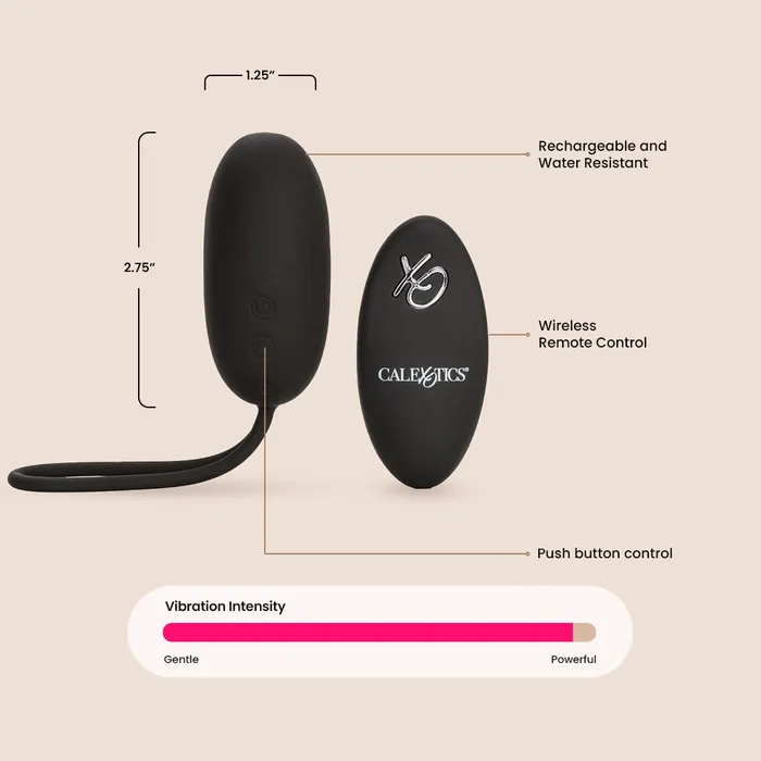 Female Sex Toys California Exotic Novelties LLC CalExotics Silicone Remote Rechargeable Egg silicone