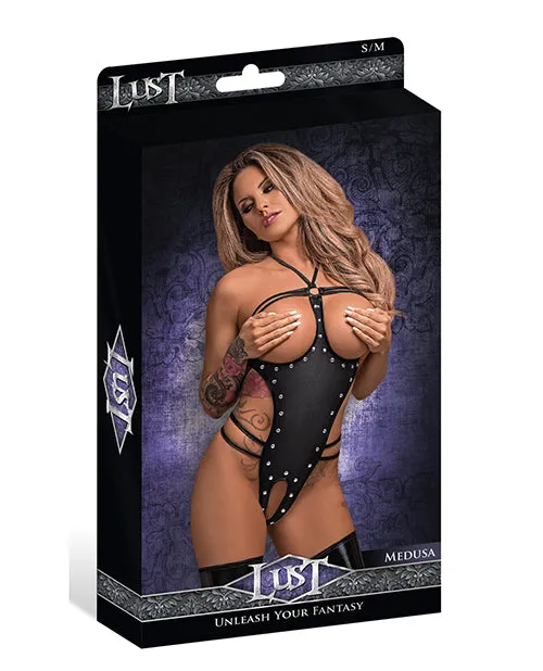 Lust Medusa Cupless Crotchless Gstring Teddy Black Comme Ci Comme Ca Anal