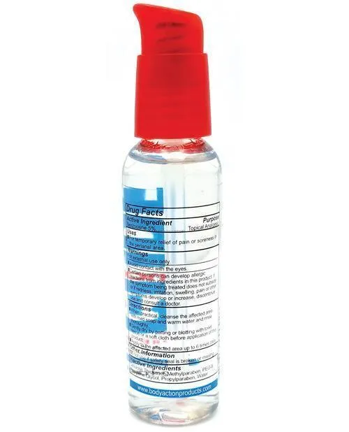 Male Sex Toys Body Action Products Anal Glide Extra Anal Lubricant Desensitizer 2 Oz Pump Bottle