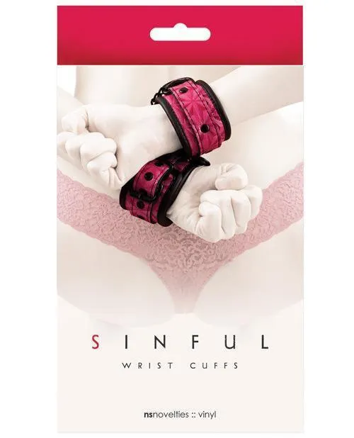 Ns Novelties INC Restraints Sinful Wrist Cuffs