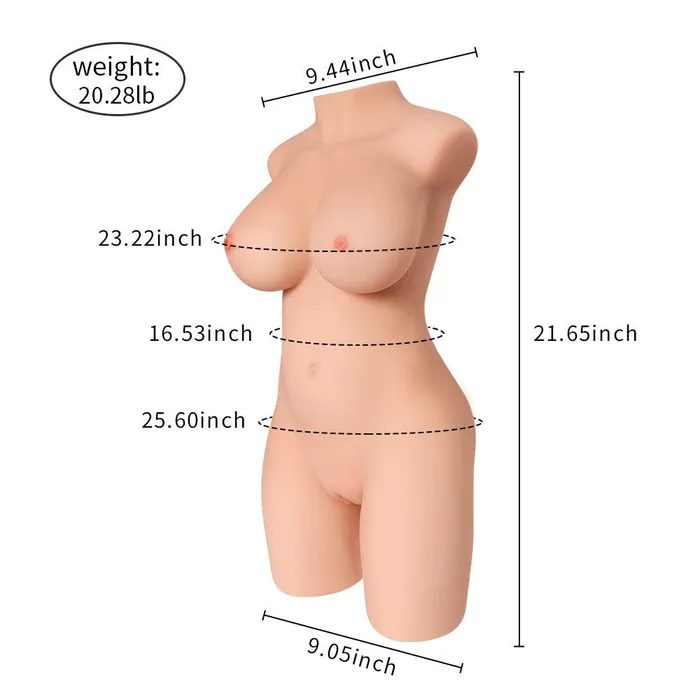 propinkup Male Sex Toys Propinkup Realistic Sex Doll 2028lb Mia 3D Dual Tunnels Pink Tits Lifelike Male Masturbator US Stock Available Only