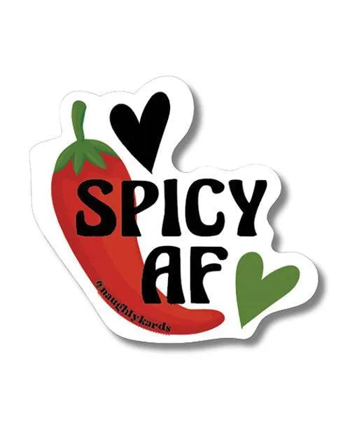 Spicy AF Sticker Pack of 3 Kush Kards LLC Male Sex Toys