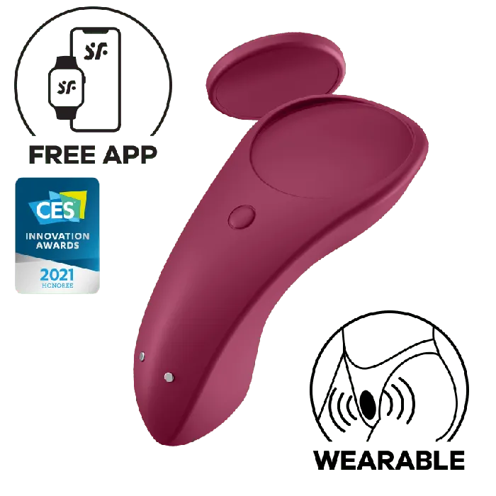 Vibrators Satisfyer Sexy Secret AppControlled Panty Vibrator Pink Satisfyer