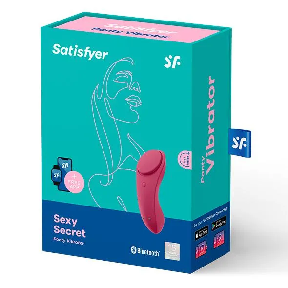 Vibrators Satisfyer Sexy Secret AppControlled Panty Vibrator Pink Satisfyer