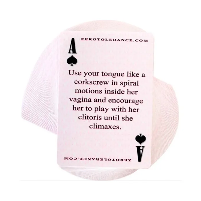 Anal Evolved Zero Tolerance Getting Giving Cunnilingus Cards