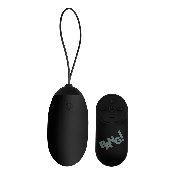BANG Anal 21X XL Silicone Vibrating Egg Black