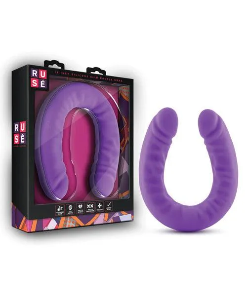 Dildos Ruse 18 Slim Double Dong Blush Novelties