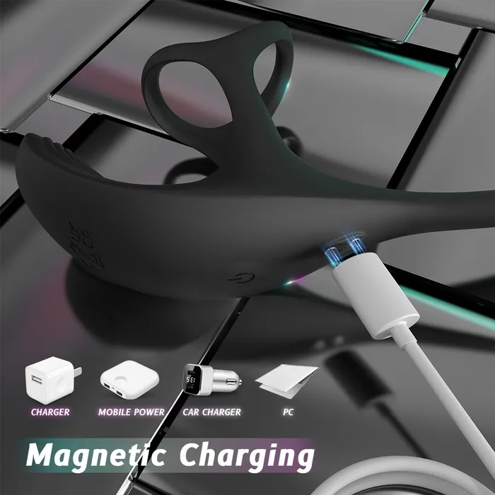 Female Sex Toys YoYoLemon YoYoLemon Vibrating Penis Rings Anul Plug Vibrator with Testicles Stimulator for Men
