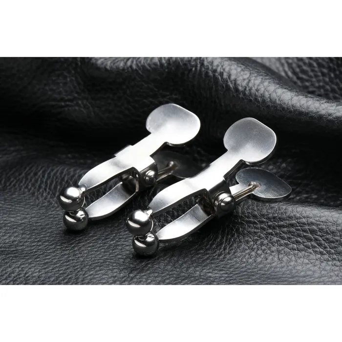 Male Sex Toys Stainless Steel BallTipped Nipple Clamps Master Series