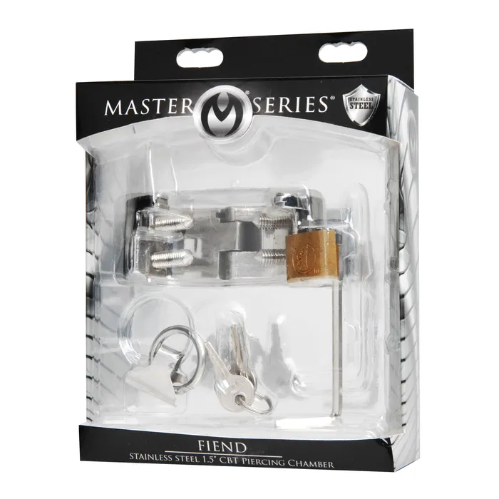 Master Series Anal Fiend Stainless Steel CBT Piercing Chamber 15 Inch