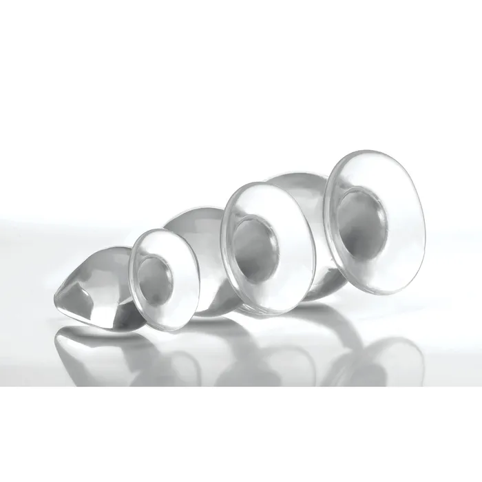 Master Series Triple Cones 3 Piece Anal Plug Set Clear Anal