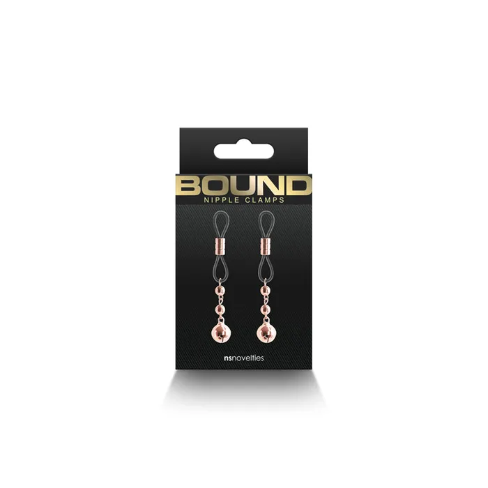 New Sensations Novelties Inc Bound Nipple Clamps D1 Rose Gold Vibrators