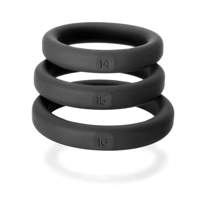 Perfect Fit Anal Perfect Fit Xactfit Silicone Rings Sm 14 15 16 Black