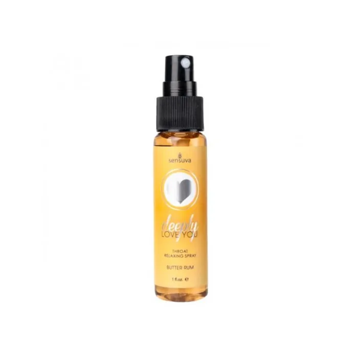 Vibrators Sensuva Deeply Love You Throat Relaxing Spray Butter Rum 1oz