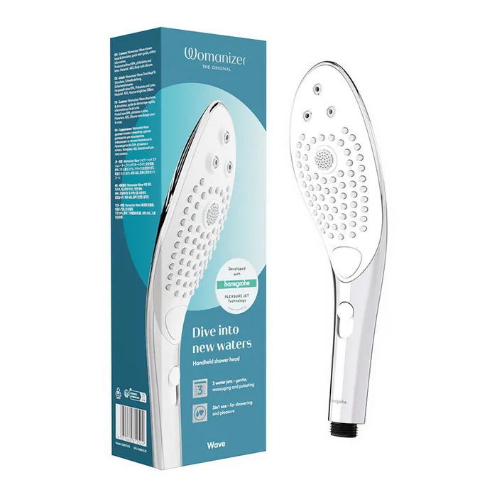 WeVibe Male Sex Toys Womanizer Wave Shower Head Masturbator Chrome