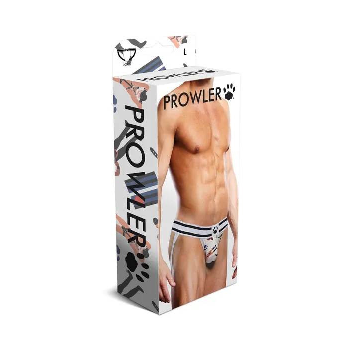 Anal Prowler Prowler Leather Pride Jock Strap Black White