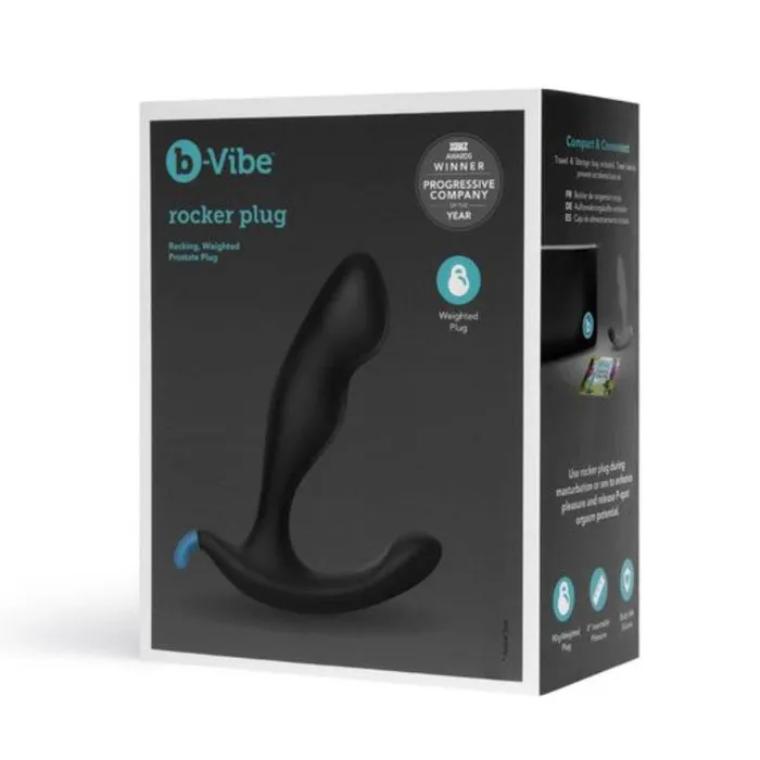 bVibe Anal bVibe Rocker Plug Weighted Prostate Massager Black