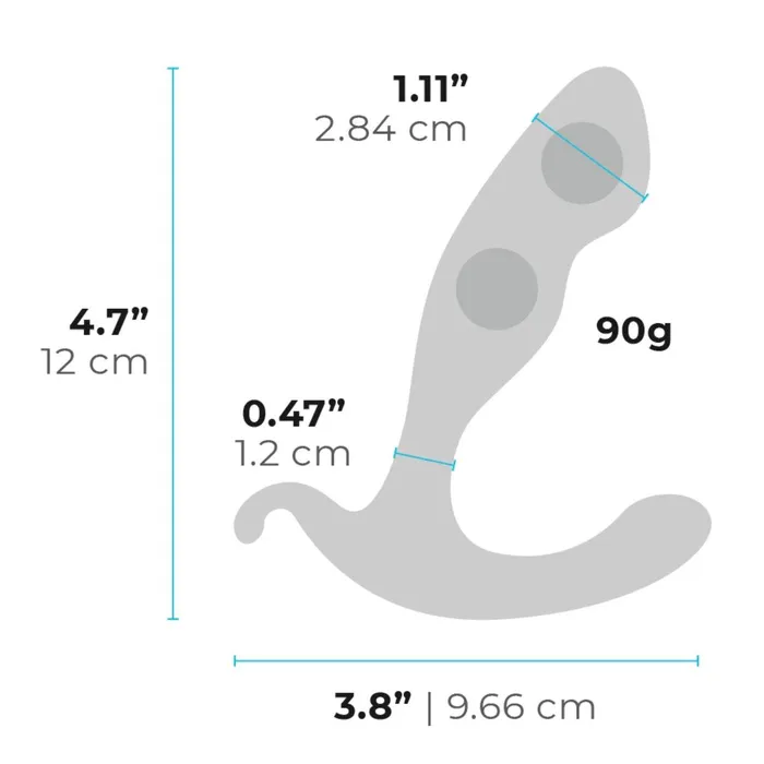 bVibe Anal bVibe Rocker Plug Weighted Prostate Massager Black