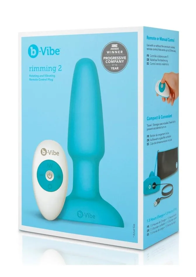 BVibe Rimming Plug 2 Rechargeable Silicone Anal Plug bVibe Anal