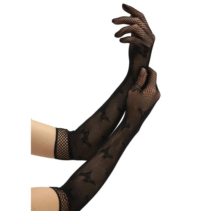 Baci Anal Baci Butterfly Lace Opera Gloves Black