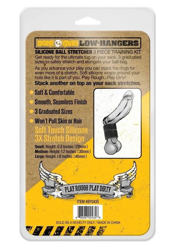 Boneyard Low Hangers Silicone Ball Stretchers Boneyard Male Sex Toys