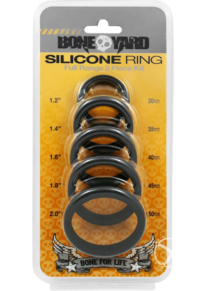 Boneyard Silicone Ring Cock Rings Full Range Kit Boneyard Male Sex Toys