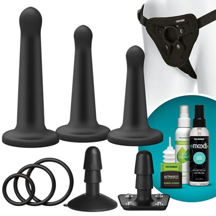 Dildos VacULock VacULock Platinum Silicone Pegging Set