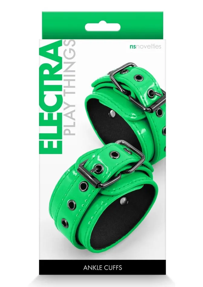 Electra Play Things Couples Electra Play Things Pu Leather Ankle Cuffs