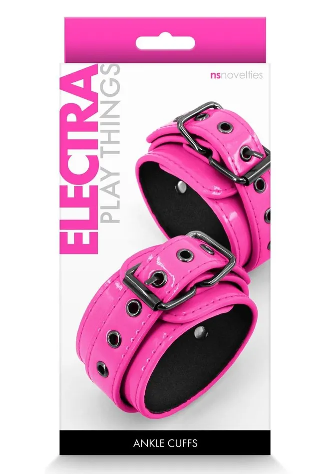Electra Play Things Couples Electra Play Things Pu Leather Ankle Cuffs