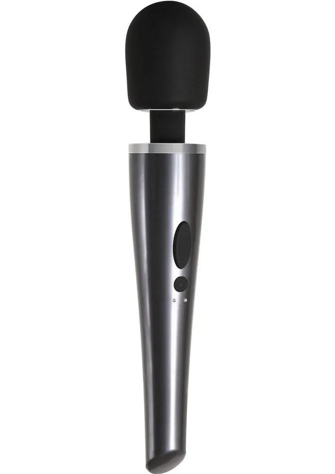 Evolved Female Sex Toys Mighty Metallic Wand Rechargeable Silicone Body Massager