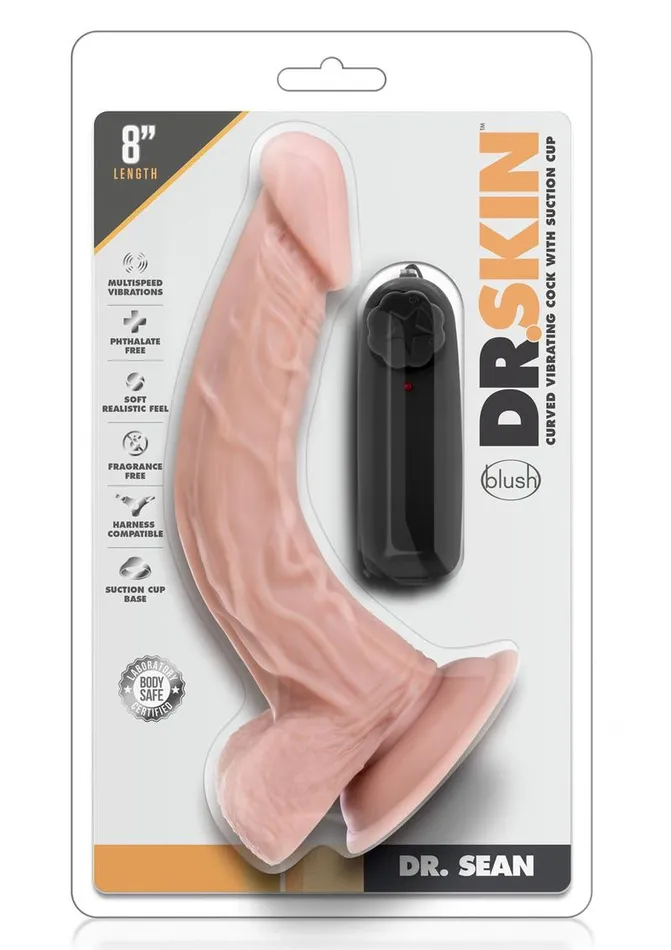 Female Sex Toys Dr Skin Dr Skin Dr Sean Vibrating Dildo with Remote Control