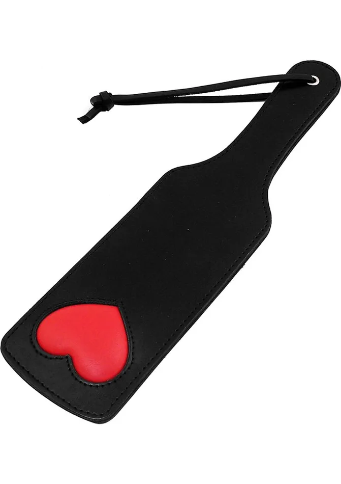Female Sex Toys Rouge Rouge Leather Paddle with Heart