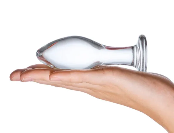 Glas Anal Glas Classic Butt Plug Clear 4 Inch