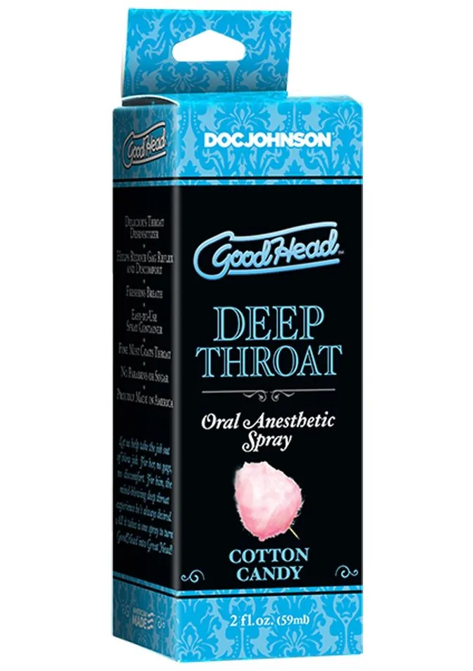 Goodhead Deep Throat Oral Anesthetic Spray Cotton Candy GoodHead Enhancers Goodhead Deep Throat Oral Anesthetic Spray Cotton Candy GoodHead Enhancers