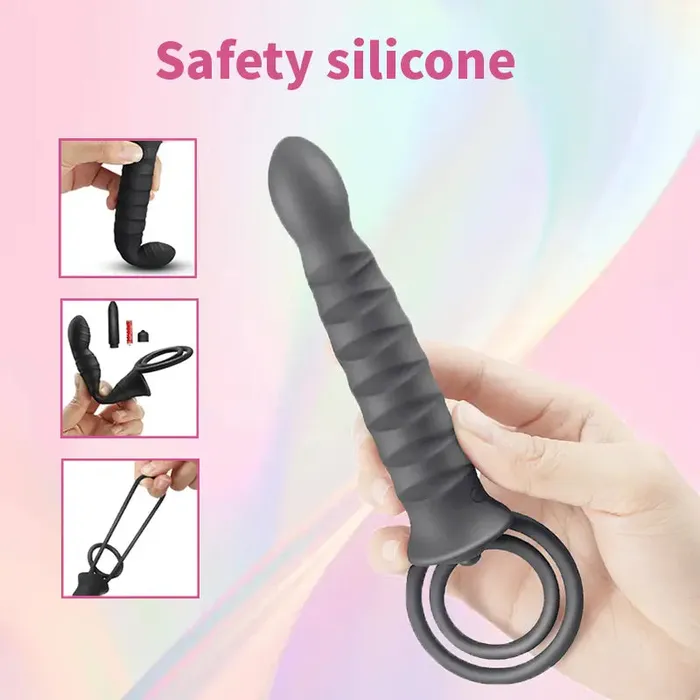 Inyarose Male Sex Toys 10Frequency Lock Cum Couple Sharing Cock Ring