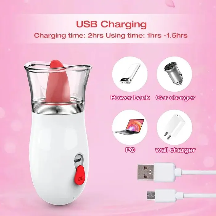Inyarose Vibrators Rose Short Tongue Sucking Vibrator