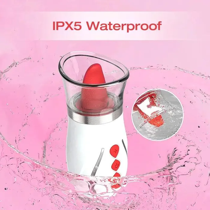 Inyarose Vibrators Rose Short Tongue Sucking Vibrator