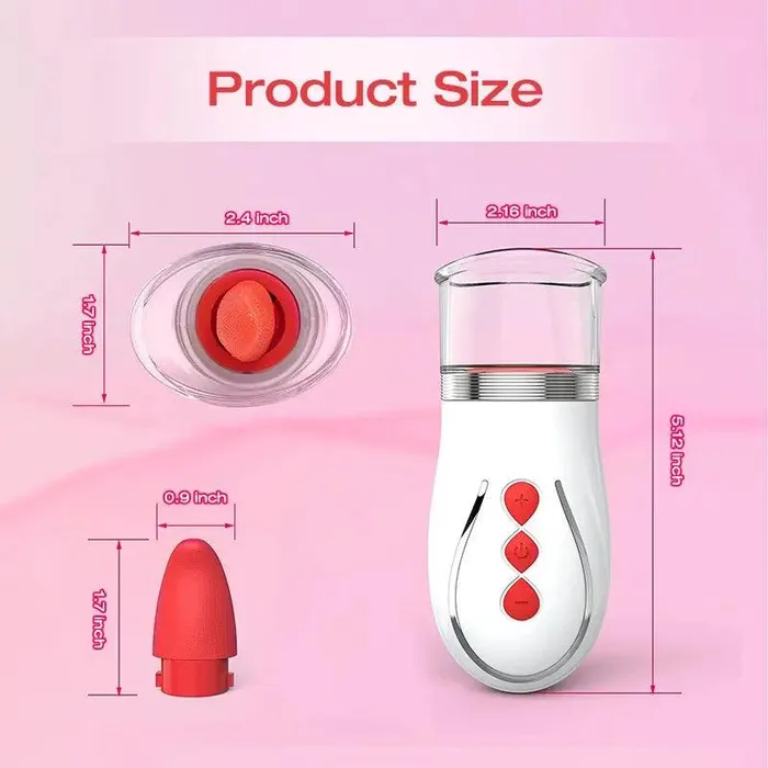 Inyarose Vibrators Rose Short Tongue Sucking Vibrator
