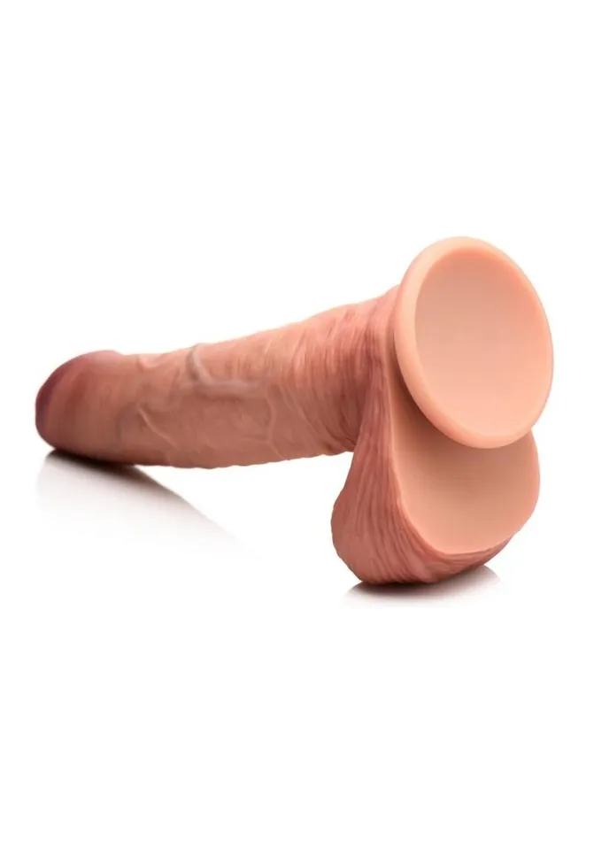 Jock Female Sex Toys Jock Dual Density Uncut Dildo with Balls