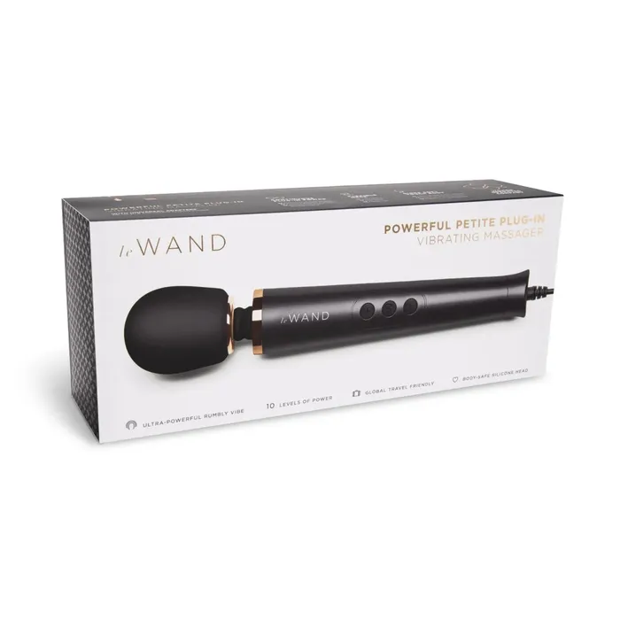 Le Wand Powerful Petite Plug In Wand Massager Black Le Wand Anal